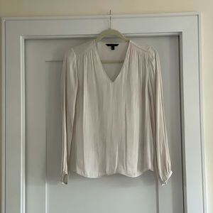 Banana Republic Work Shirt Satin Look Alike